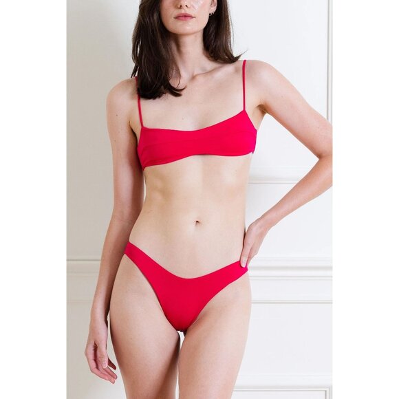 HAIGHT. Agatha Bikini Set in Intense Pink Small New Womens Top Bottoms Leila - Picture 1 of 12